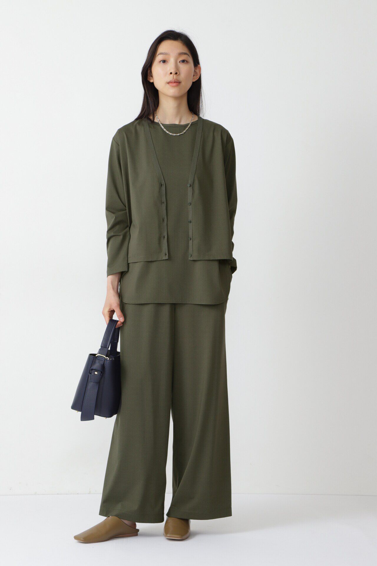  「プレーティング天竺ノースリーブプルオーバー」|Tシャツ・カットソー|