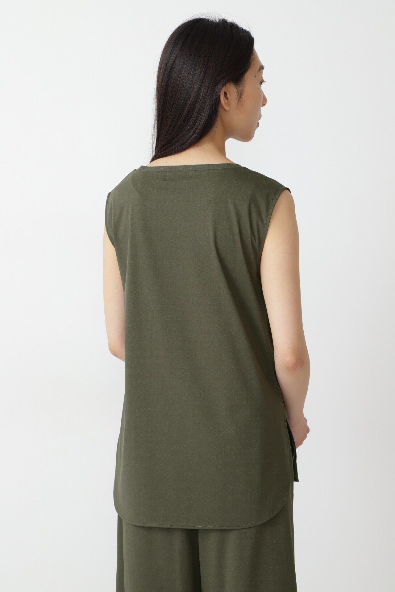  「プレーティング天竺ノースリーブプルオーバー」|Tシャツ・カットソー|