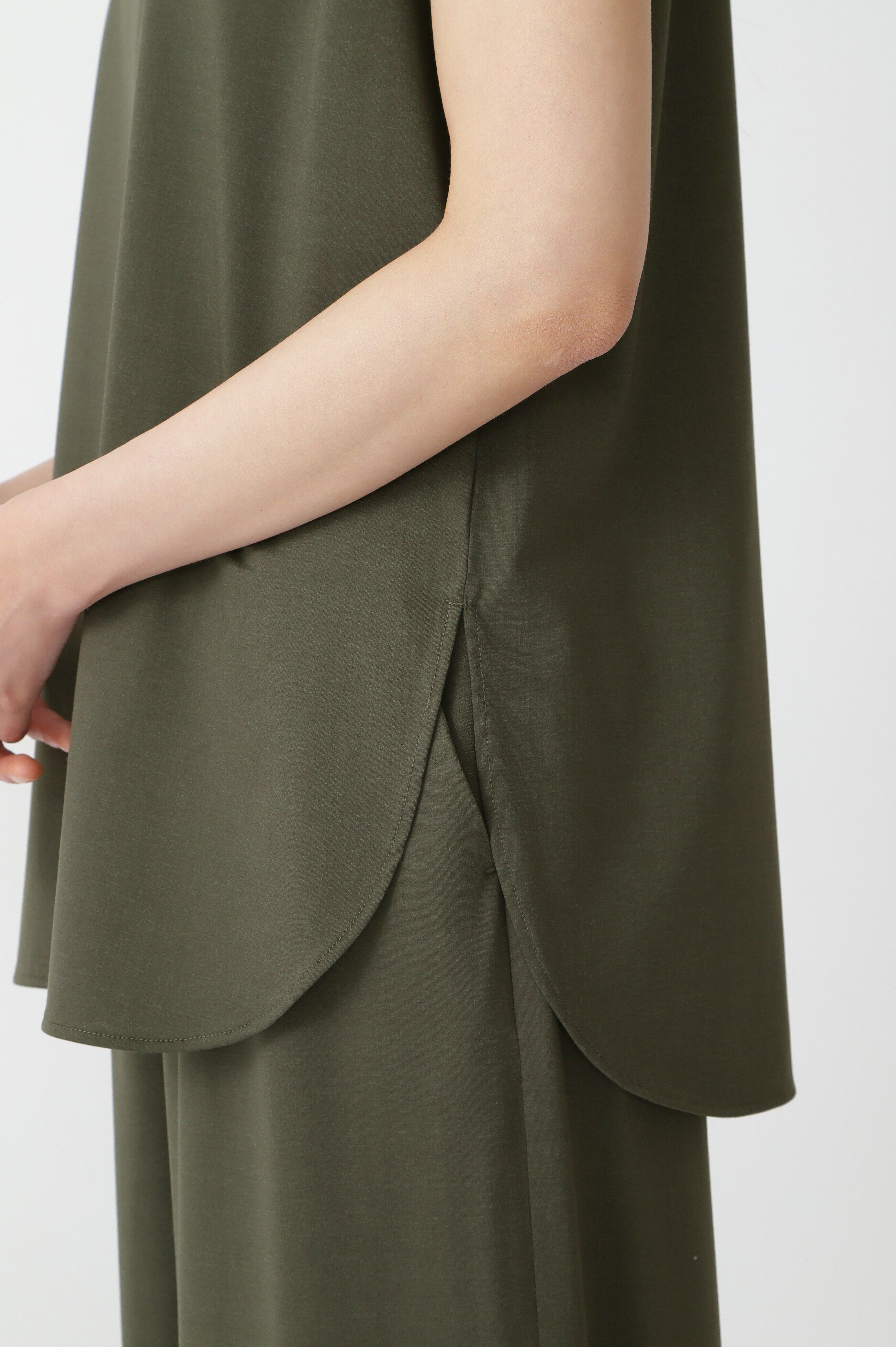  「プレーティング天竺ノースリーブプルオーバー」|Tシャツ・カットソー|