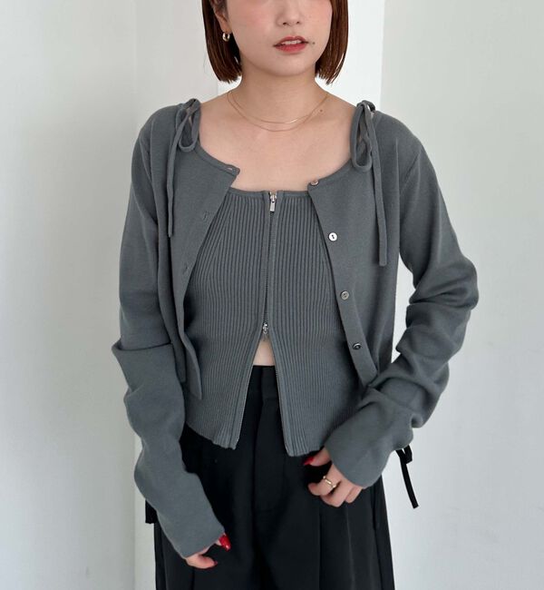 archives「マルチｗａｙモチモチニットアンサンブル」|カーディガン|BLUE