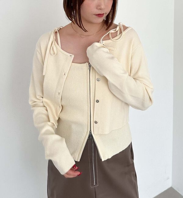 archives「マルチｗａｙモチモチニットアンサンブル」|カーディガン|IVORY