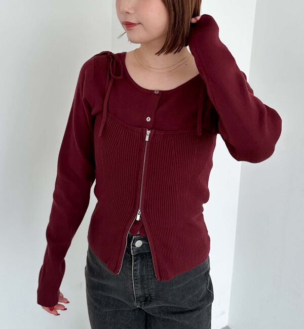 archives「マルチｗａｙモチモチニットアンサンブル」|カーディガン|WINE