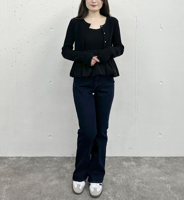 archives「バルーンペプラムニットアンサンブル」|カーディガン|