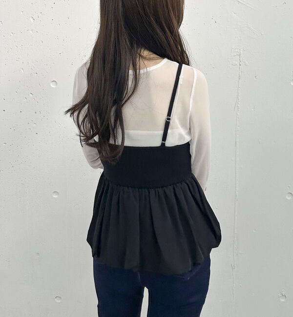 archives「バルーンペプラムニットアンサンブル」|カーディガン|