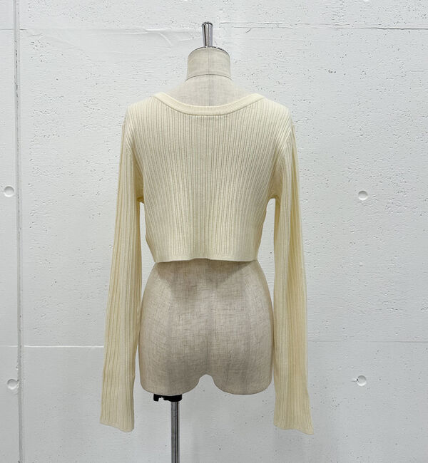 archives「バルーンペプラムニットアンサンブル」|カーディガン|