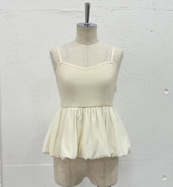 archives「バルーンペプラムニットアンサンブル」|カーディガン|