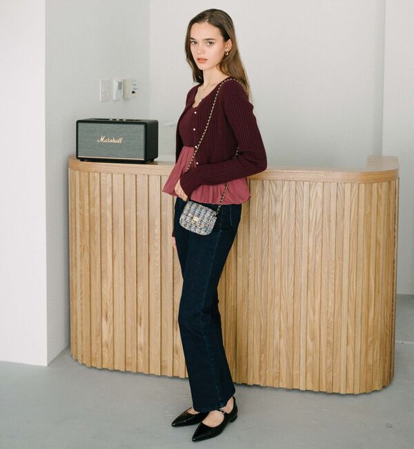 archives「バルーンペプラムニットアンサンブル」|カーディガン|