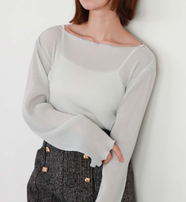 archives「プリーツラメシアーＴＯＰＳ／」|カーディガン|