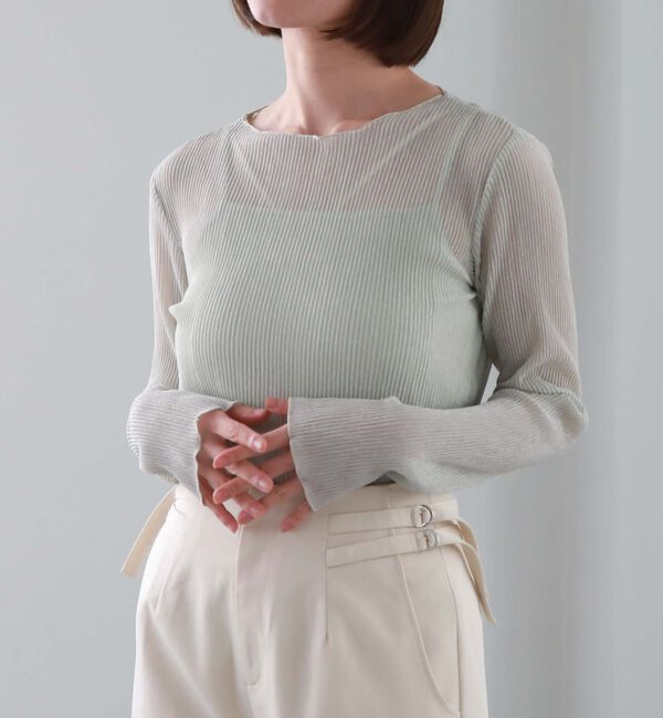 archives「プリーツラメシアーＴＯＰＳ／」|カーディガン|