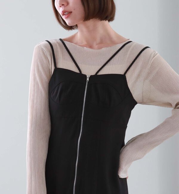 archives「プリーツラメシアーＴＯＰＳ／」|カーディガン|PINK