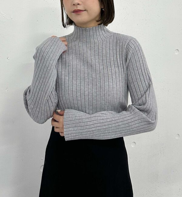 archives「モチモチリブニット」|ニット・セーター|GRAY