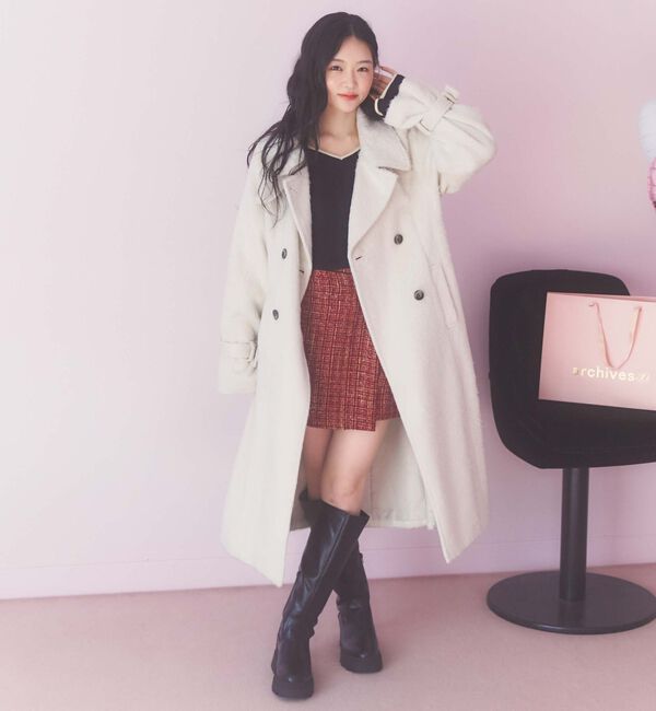 archives「配色ハートネックリブニット」|ニット・セーター|