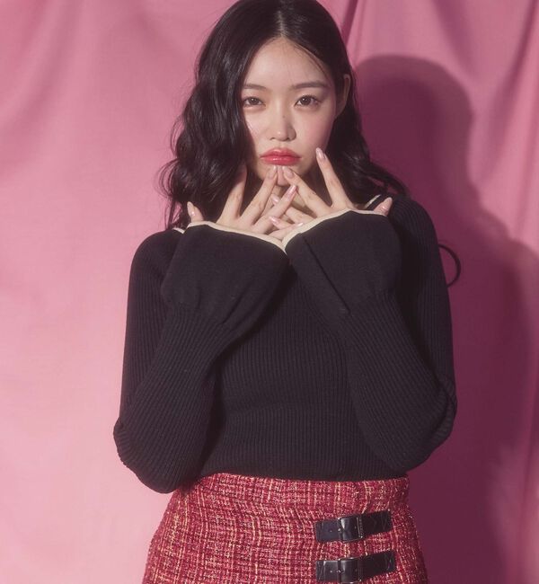 archives「配色ハートネックリブニット」|ニット・セーター|