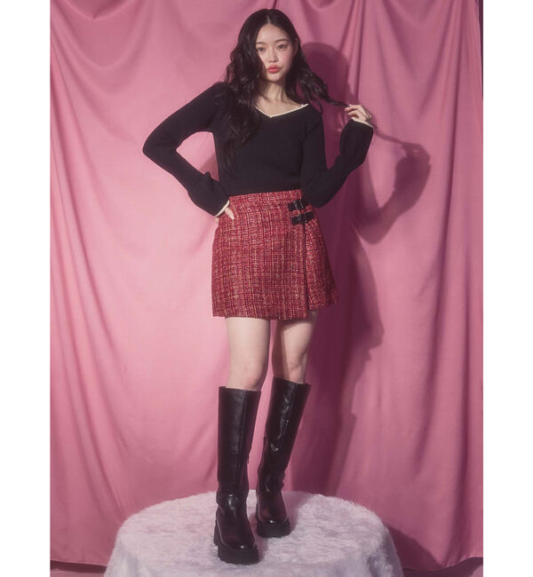 archives「配色ハートネックリブニット」|ニット・セーター|