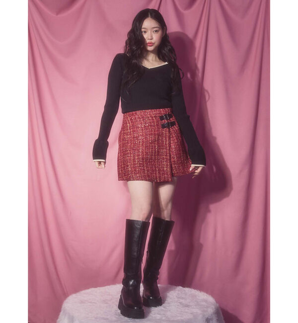 archives「配色ハートネックリブニット」|ニット・セーター|