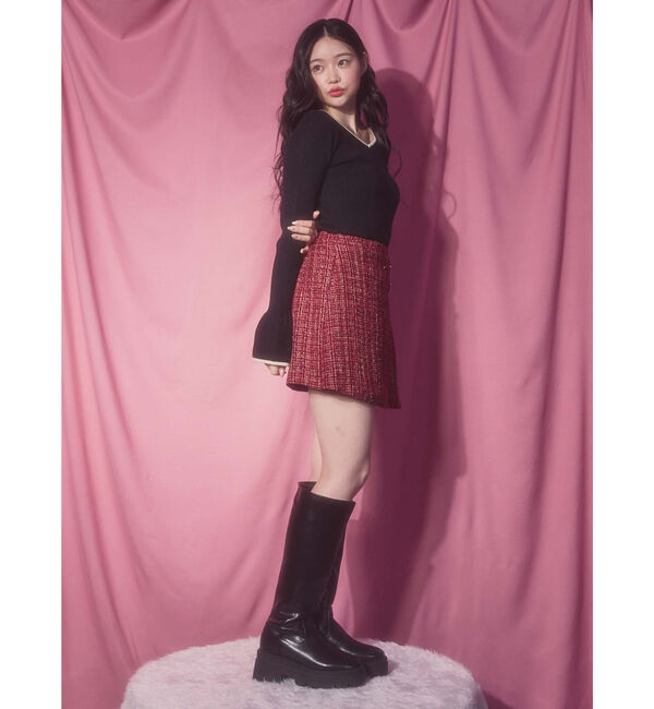 archives「配色ハートネックリブニット」|ニット・セーター|