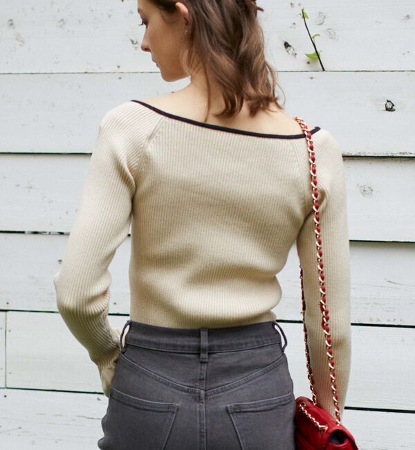 archives「配色ハートネックリブニット」|ニット・セーター|