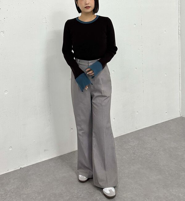 archives「バイカラースリットリブニット」|ニット・セーター|