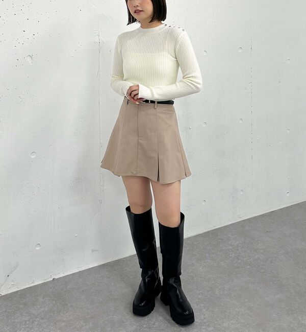 archives「肩ボタンモールリブニット」|ニット・セーター|