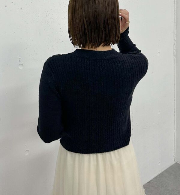archives「肩ボタンモールリブニット」|ニット・セーター|