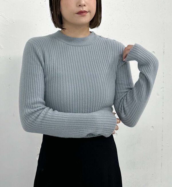 archives「肩ボタンモールリブニット」|ニット・セーター|