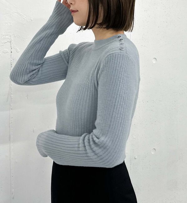 archives「肩ボタンモールリブニット」|ニット・セーター|