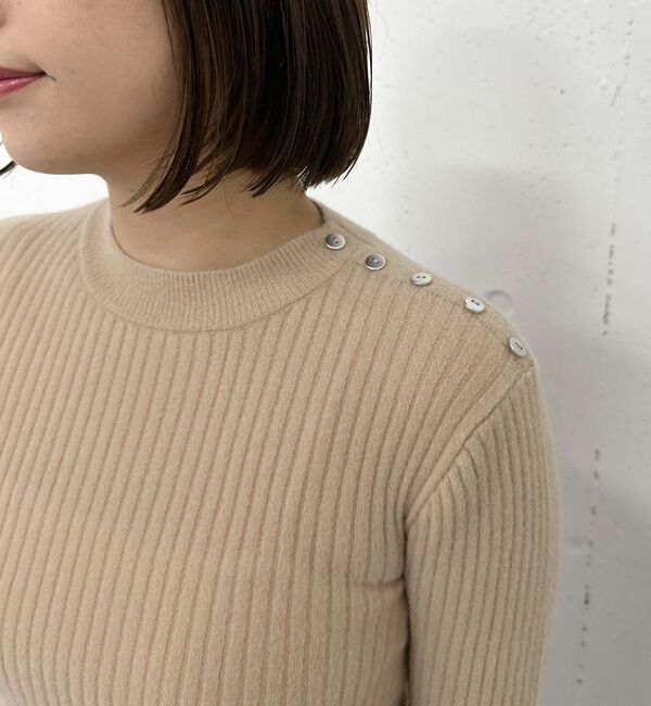 archives「肩ボタンモールリブニット」|ニット・セーター|