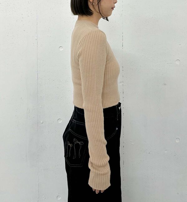 archives「肩ボタンモールリブニット」|ニット・セーター|