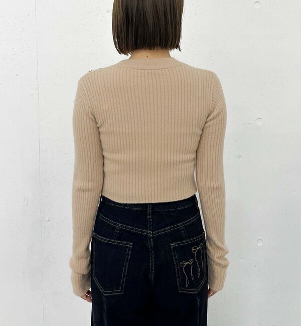 archives「肩ボタンモールリブニット」|ニット・セーター|