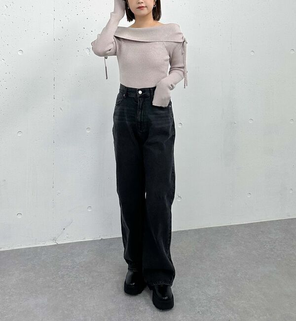 archives「ドロストオフショルラメリブニット」|ニット・セーター|