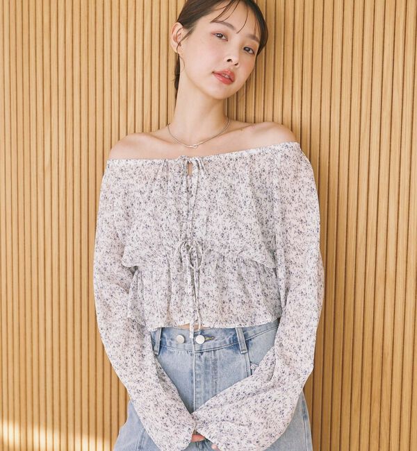 archives「花柄アソート楊柳ブラウスアンサンブル」|カーディガン|