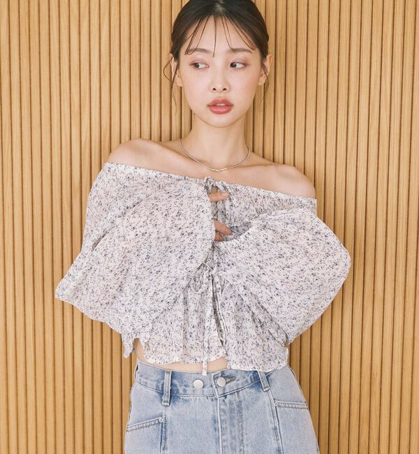 archives「花柄アソート楊柳ブラウスアンサンブル」|カーディガン|