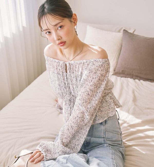 archives「花柄アソート楊柳ブラウスアンサンブル」|カーディガン|