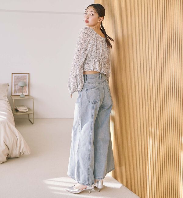 archives「花柄アソート楊柳ブラウスアンサンブル」|カーディガン|