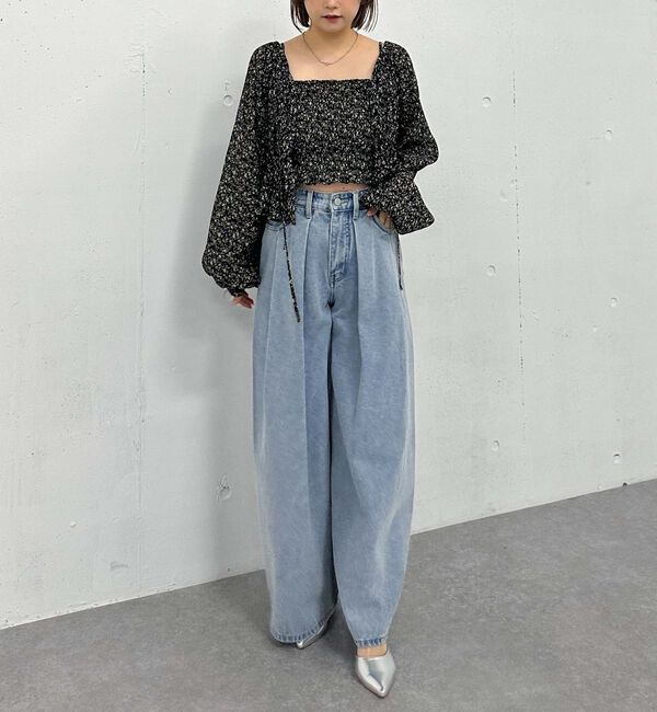 archives「花柄アソート楊柳ブラウスアンサンブル」|カーディガン|