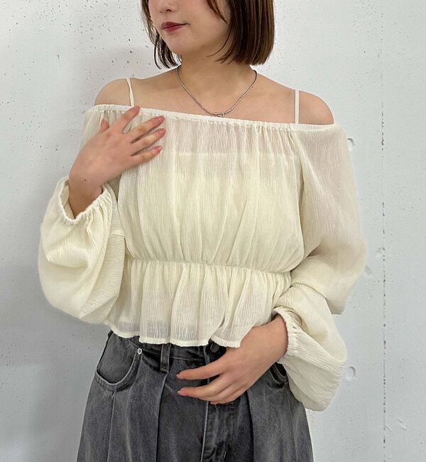 archives「花柄アソート楊柳ブラウスアンサンブル」|カーディガン|