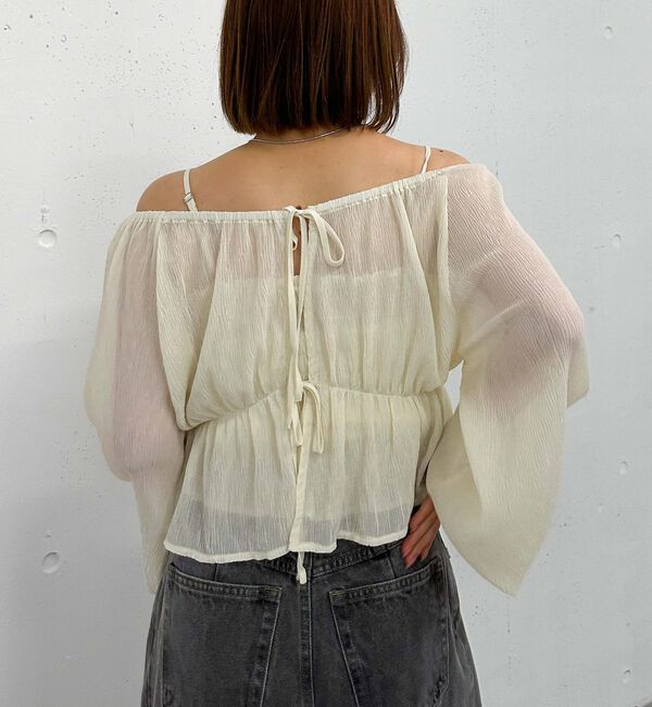 archives「花柄アソート楊柳ブラウスアンサンブル」|カーディガン|