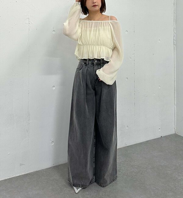 archives「花柄アソート楊柳ブラウスアンサンブル」|カーディガン|