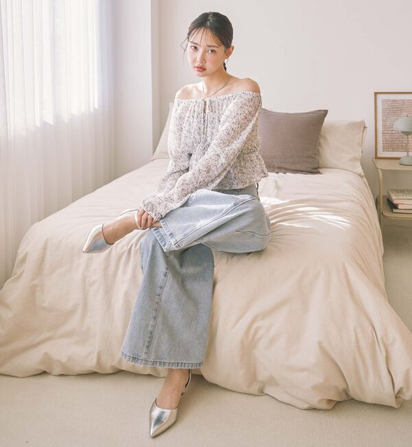 archives「花柄アソート楊柳ブラウスアンサンブル」|カーディガン|