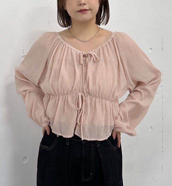 archives「花柄アソート楊柳ブラウスアンサンブル」|カーディガン|