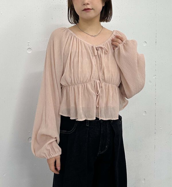 archives「花柄アソート楊柳ブラウスアンサンブル」|カーディガン|