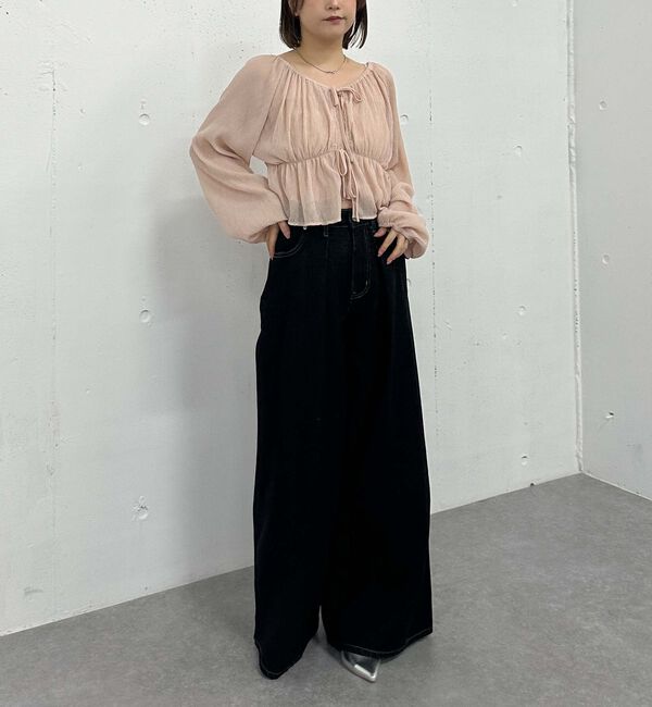 archives「花柄アソート楊柳ブラウスアンサンブル」|カーディガン|