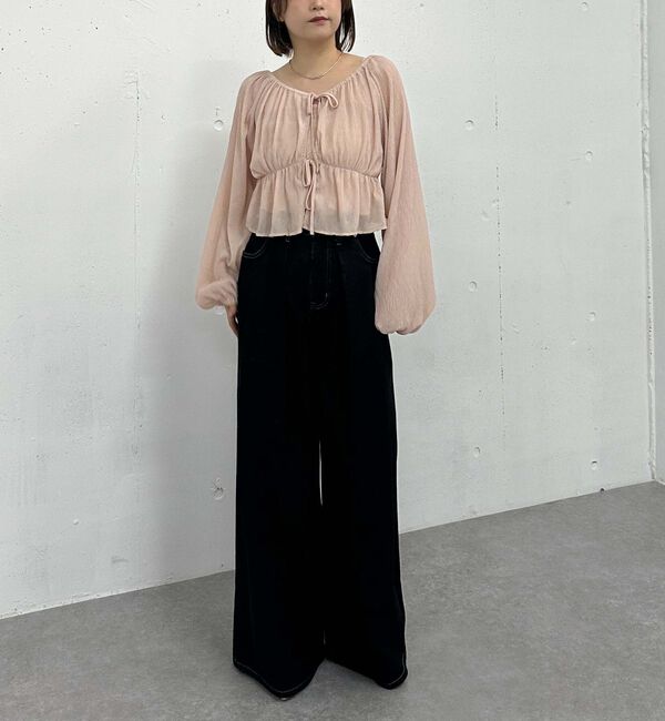 archives「花柄アソート楊柳ブラウスアンサンブル」|カーディガン|