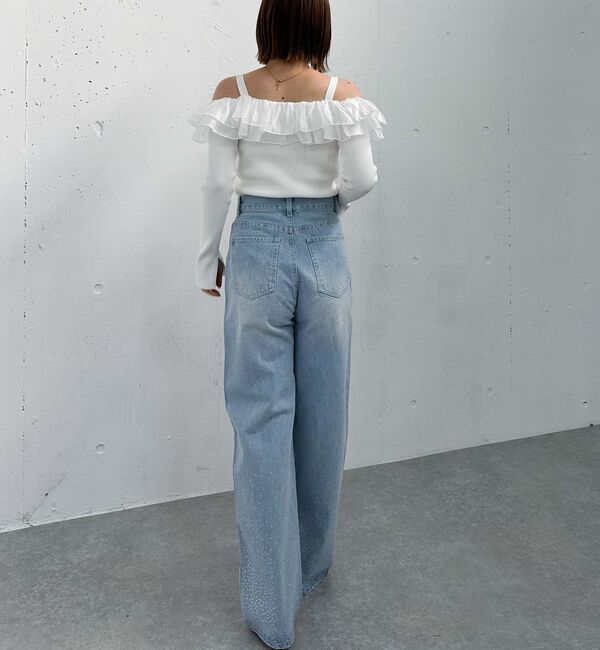 archives「ドッキングフリルオフショルリブニット」|ニット・セーター|