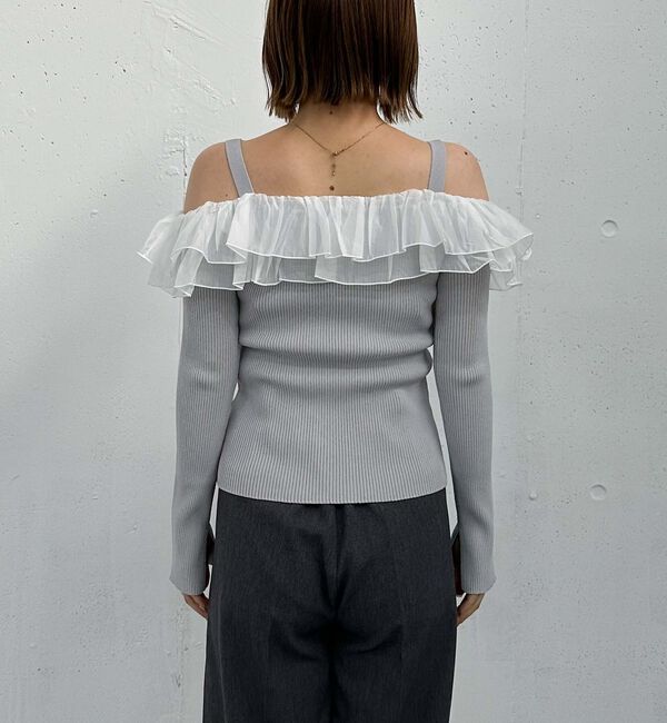 archives「ドッキングフリルオフショルリブニット」|ニット・セーター|