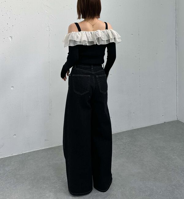 archives「ドッキングフリルオフショルリブニット」|ニット・セーター|