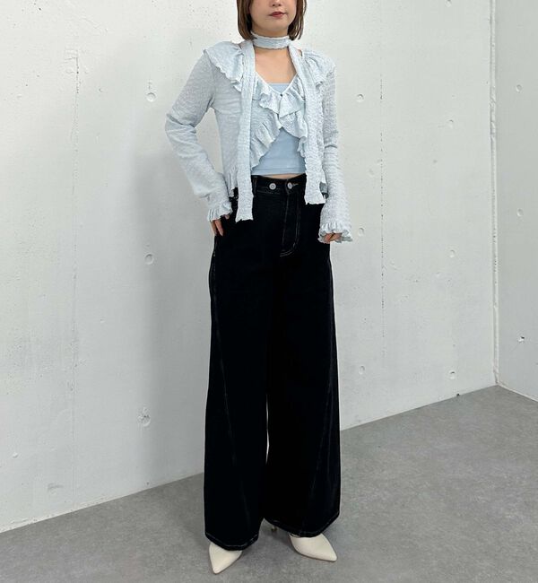 archives「カットＪＱラッフルＴＯＰＳキャミＳＥＴ」|カーディガン|