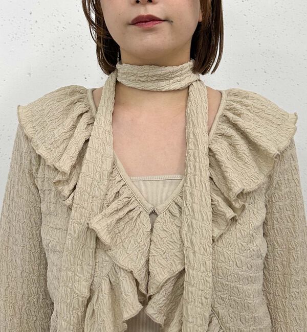 archives「カットＪＱラッフルＴＯＰＳキャミＳＥＴ」|カーディガン|