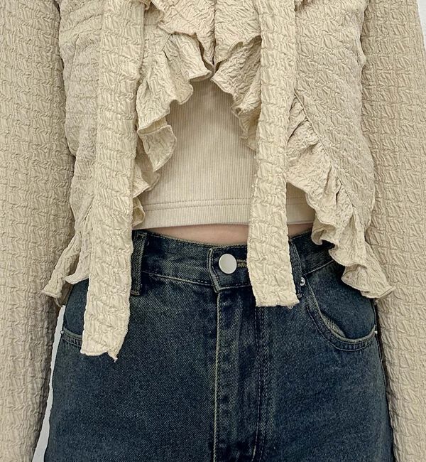 archives「カットＪＱラッフルＴＯＰＳキャミＳＥＴ」|カーディガン|