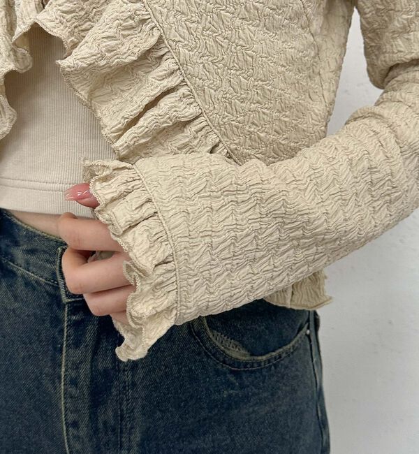 archives「カットＪＱラッフルＴＯＰＳキャミＳＥＴ」|カーディガン|